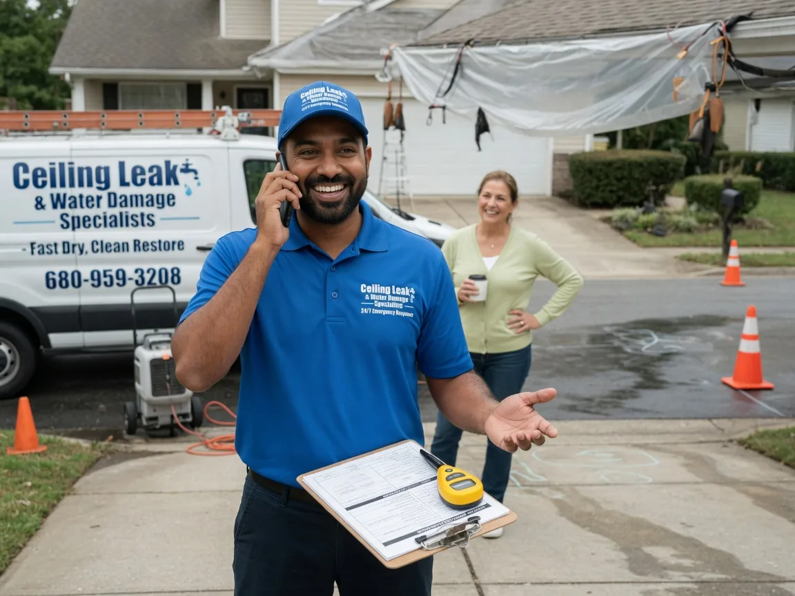 Ceiling Leak Cleanup Blanco, TX FAQs